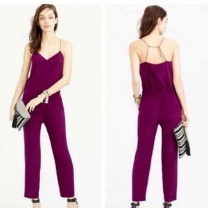 J. CREW | Silk Strappy Jumpsuit | 6
